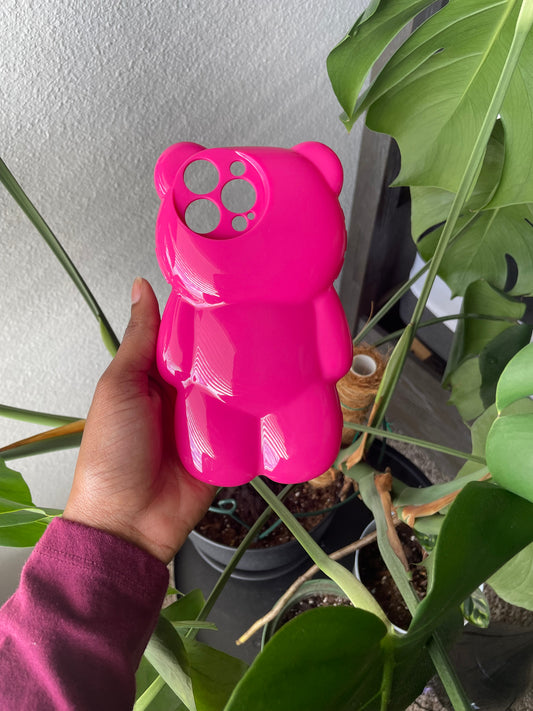 Pink 3D Bear