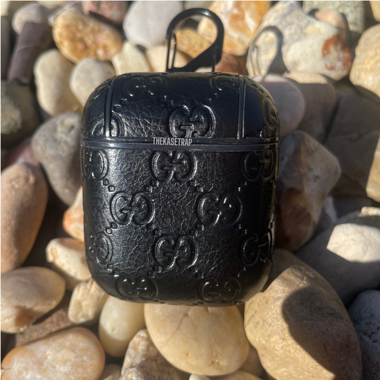 Black Monogram airpod case