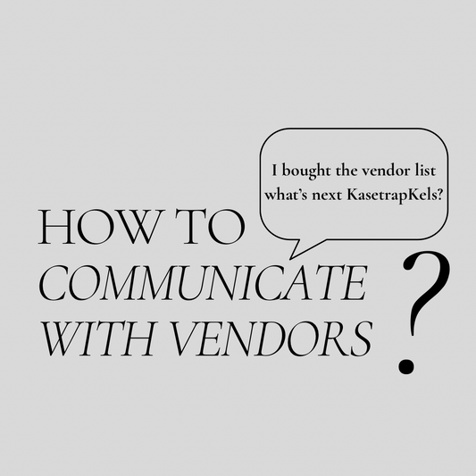 How to Communicate with Vendors
